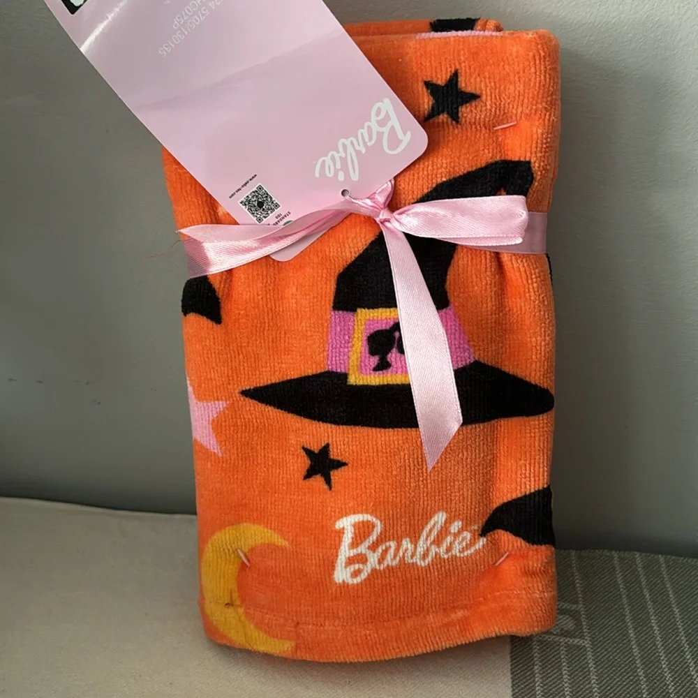 NWT set of TWO Barbie hand towels